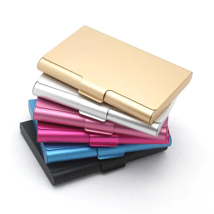Creative Aluminum Cigarette Case and Card Holder Sleeve