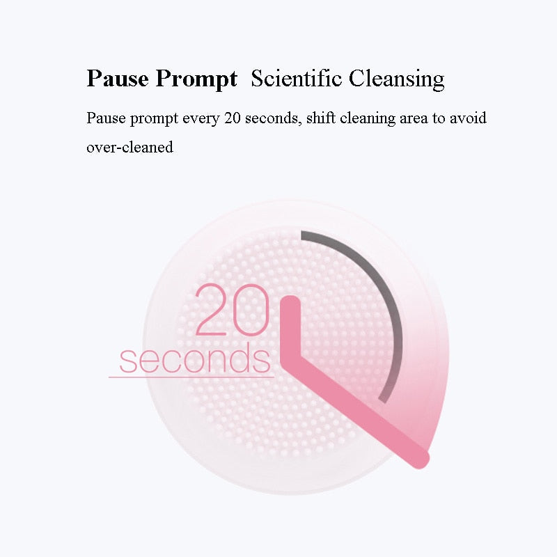 Electric Facial Cleansing Brush Mini USB Charging Silicone