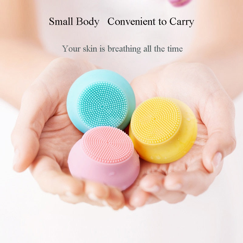 Electric Facial Cleansing Brush Mini USB Charging Silicone