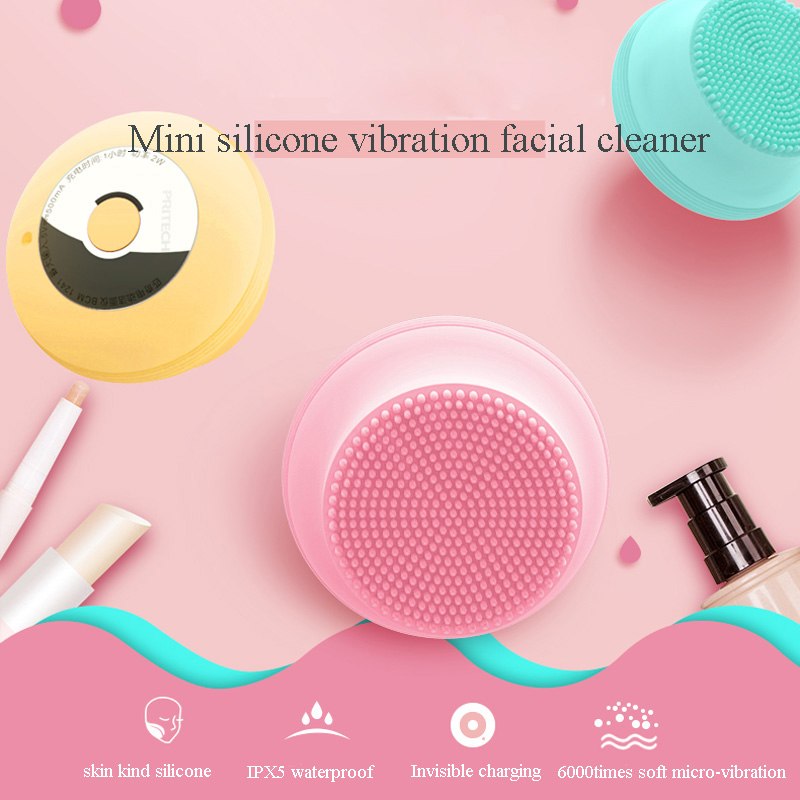 Electric Facial Cleansing Brush Mini USB Charging Silicone