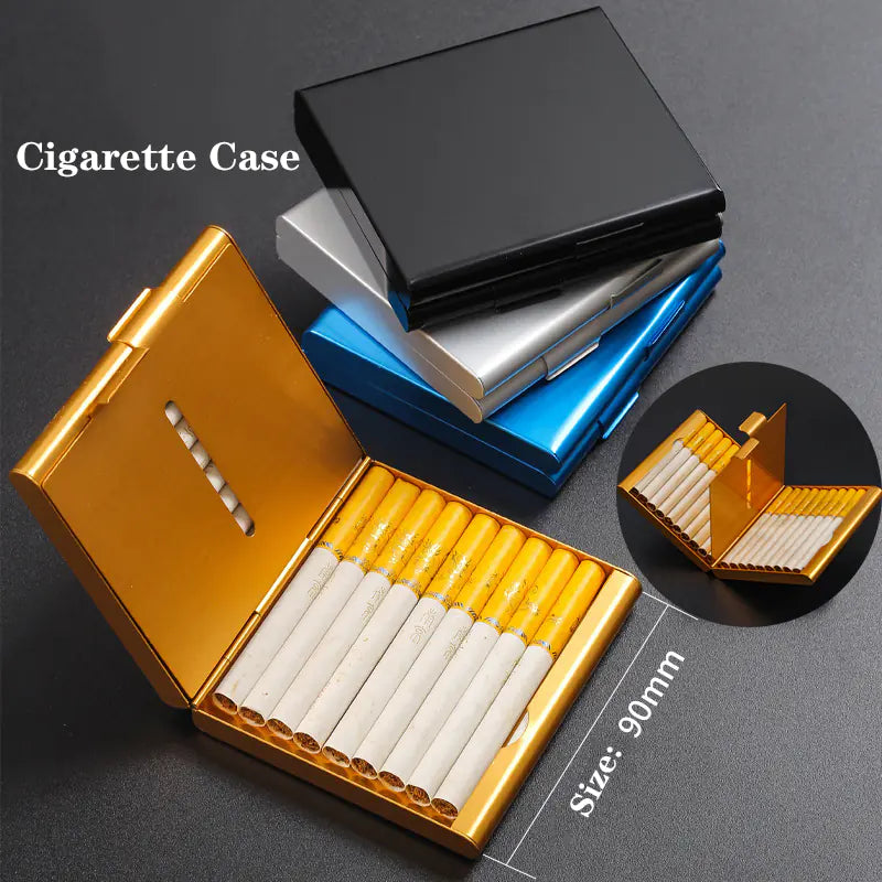 Creative Aluminum Cigarette Case and Card Holder Sleeve
